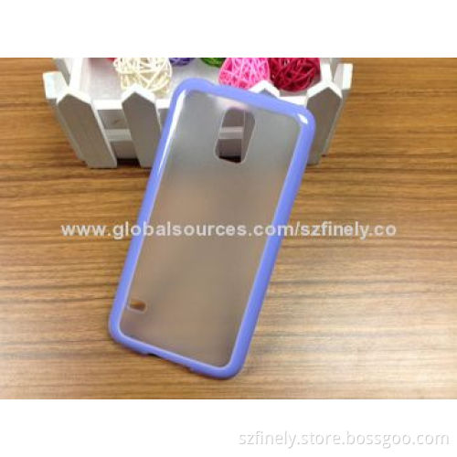 PC + TPU Mobile Phone Case for Samsung Galaxy S5, Glossy Process, Double Injection